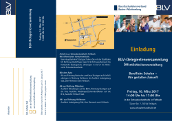 Einladung Delegiertentag 2017 - Berufsschullehrerverband Baden