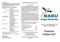 Frühjahrsprogramm 2017 - NABU