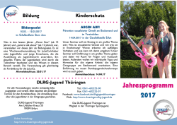 Jahresflyer 2017 - DLRG-Jugend