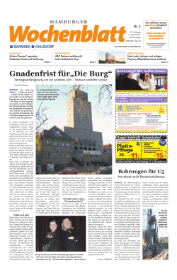 Gnadenfrist f&uuml;r&bdquo;Die Burg&ldquo;