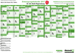 Entsorgungstermine Blaue-Lilien-Gasse (PLZ: 93047) 2017 von