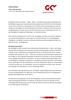 Grenzwerte und Pauschalbetr&auml;ge im Leistungs - GKV