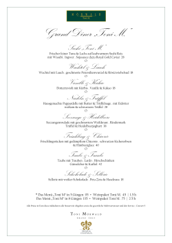 Grand Diner &bdquo;Toni M.&ldquo;