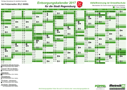 Entsorgungstermine Am Protzenweiher (PLZ: 93059) 2017 von www