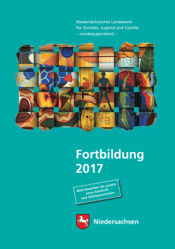 Fortbildungsprogramm 2017 - Niedersächsisches Kultusministerium