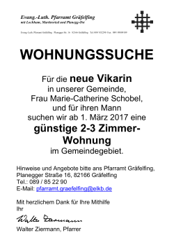 Flyer zum Ausdrucken - Evang.-Luth. Kirchengemeinde Gräfelfing