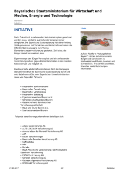 Initiative - Elementar versichern