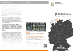 Flyer: Die Streitkräftebasis