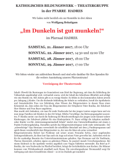 Im Dunkeln ist gut munkeln!