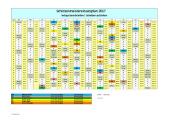 Einsatzplan Schützenmeister