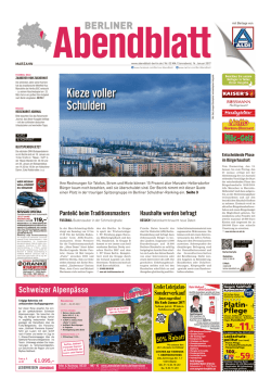Kiezevoller Schulden - Berliner Abendblatt