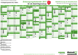 Entsorgungstermine Fichtelgebirgstra&szlig;e (PLZ: 93057) 2017 von