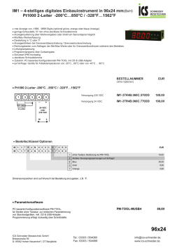 Tech. Datenblatt669.3 kB - ICS Schneider Messtechnik GmbH
