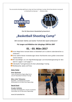 BIT Basketball Shooting Camp 01. - basketball