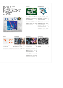 INHALT HORIZONT 2/2017