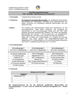 Durchf&uuml;hrungsbestimmung - Fu&szlig;ballverband Sachsen