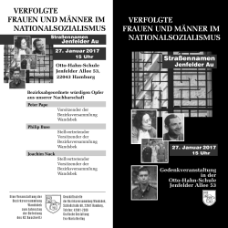verfolgte frauen und männer im nationalsozialismus
