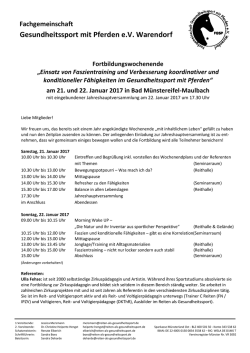 Inhalte - Reiten als Gesundheitssport