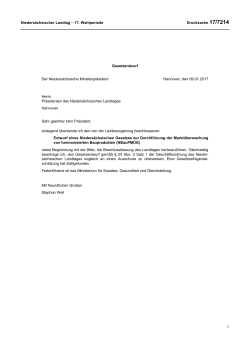 Niedersächsischer Landtag - 17. Wahlperiode Drucksache 17/7214