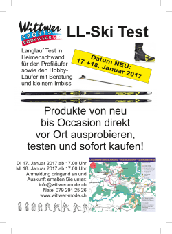LL-Ski Test - Wittwer Mode + Sport