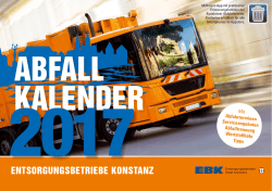 EBK Abfallkalender 2017