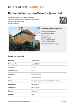 Druckansicht - Mittelweser | Immobilien