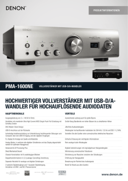 hochwertiger vollverst&auml;rker mit usb-d/a- wandler