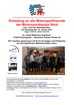 findet Ihr hier - Rallye Cup Nord