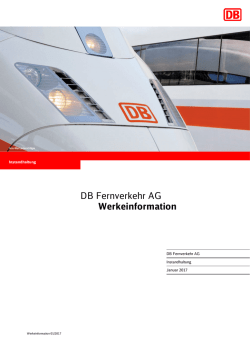 Werkstattsteckbriefe DB Fernverkehr