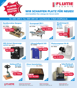 WIR SCHAFFEN PLATZ FÜR NEUES!