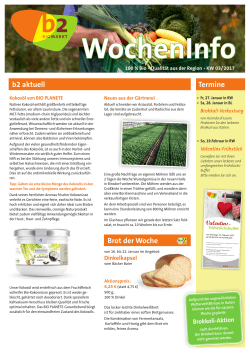 WochenInfo - b2 Biomarkt