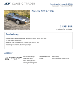 Porsche 928 S (1986) 21.851 EUR