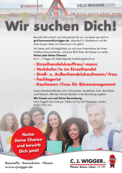 Wir suchen Dich!
