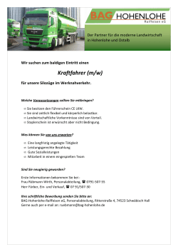 Kraftfahrer Silozug Werksnahverkehr