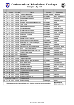 2017_Dienstplan_1Hbj - Freiwillige Feuerwehr Lüdersfeld