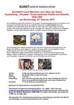Infos - Kunstverein Mindelheim