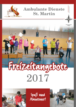 Programm 2017 - St. Martin Düngenheim Kaisersesch Ulmen