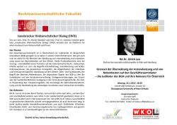 Innsbrucker Wohnrechtlicher Dialog (IWD)