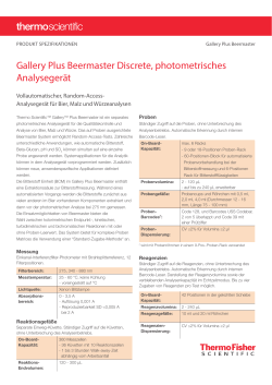 Gallery Plus Beermaster Discrete, photometrisches Analysegerät