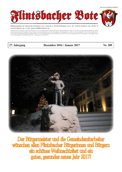 Flintsbacher Bote Januar 2017