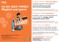 Hej, ich bin IKEA&reg; FAMILY Mitglied und spare!