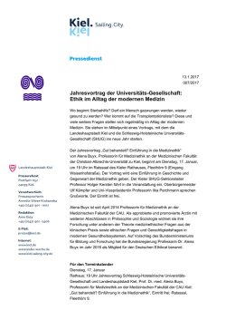 Jahresvortrag der Universit&auml;ts-Gesellschaft - Christian