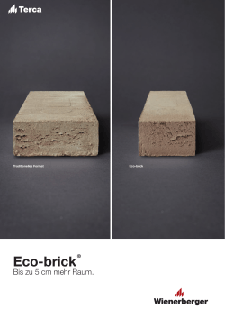 Eco-brick - Wienerberger
