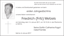 Friedrich (Fritz) Wetzels