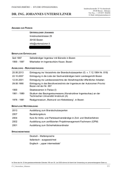 dr. ing. johannes untersulzner