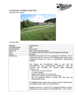 Im Gr&uuml;nen mit Blick aufs Dorf