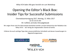 Insider Tips for Successful Submissions