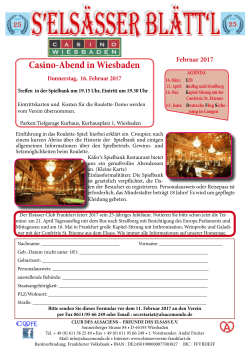 Casino-Abend in Wiesbaden