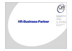 HR als Business-Partner - c