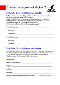 Durchschnittsgeschwindigkeit 2